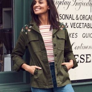 Boden | Ruby Green Floral Embroidered Jacket  4